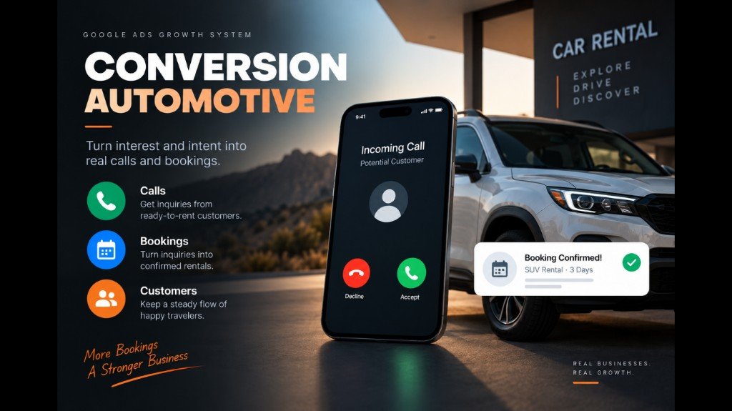 Conversion Automotive — calls, bookings, customers